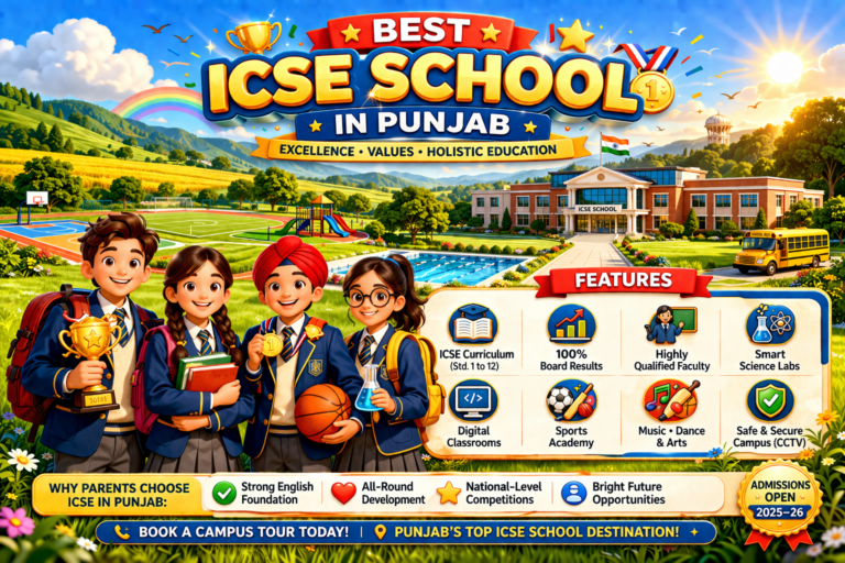 Best ICSE School in Punjab: A Complete Guide for Parents Choosing Quality Education