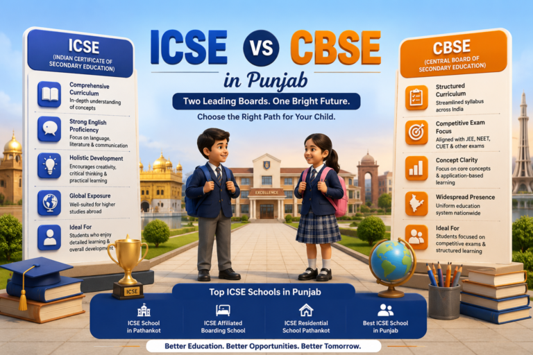 ICSE vs CBSE in Punjab: Which Board Gives Your Child the Edge?