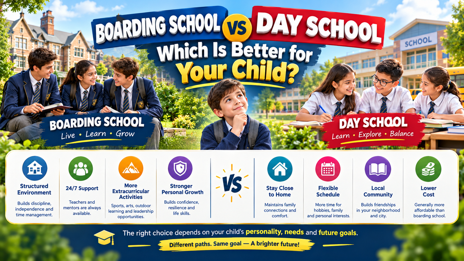 Boarding School vs Day School