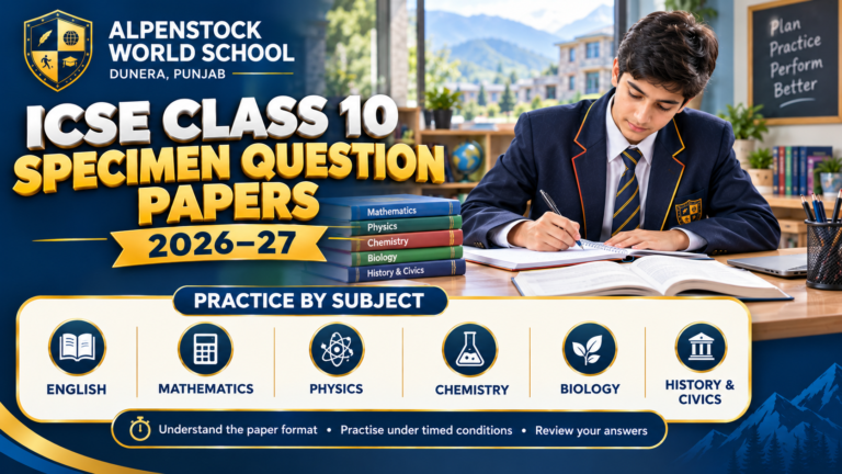 ICSE Class 10 Specimen Question Papers 2026–27